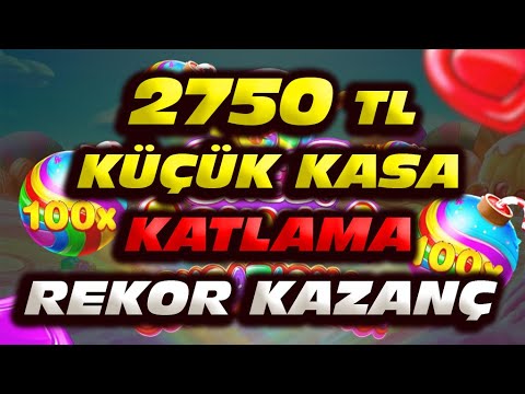 SWEET BONANZA | 2750 TL Küçük Kasa Katlama Rekor Kazanç | #slot #casino #slotoyunları  #sweetbonanza