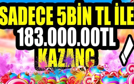 Sadece 5.000₺ ile 183.000.00₺ Kazanç #sweet #sweetbonanza