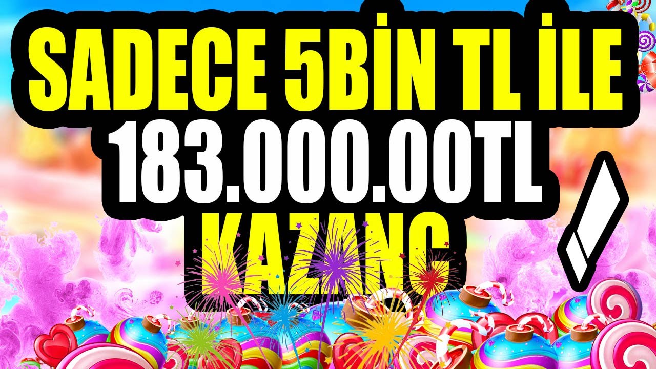 Sadece 5.000₺ ile 183.000.00₺ Kazanç #sweet #sweetbonanza