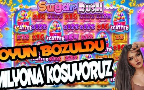 Sugar Rush | MİLYON KAZANMAYA DOYMADIK! 500.000 TL TEK ATTI ALDIK! #slot #casino