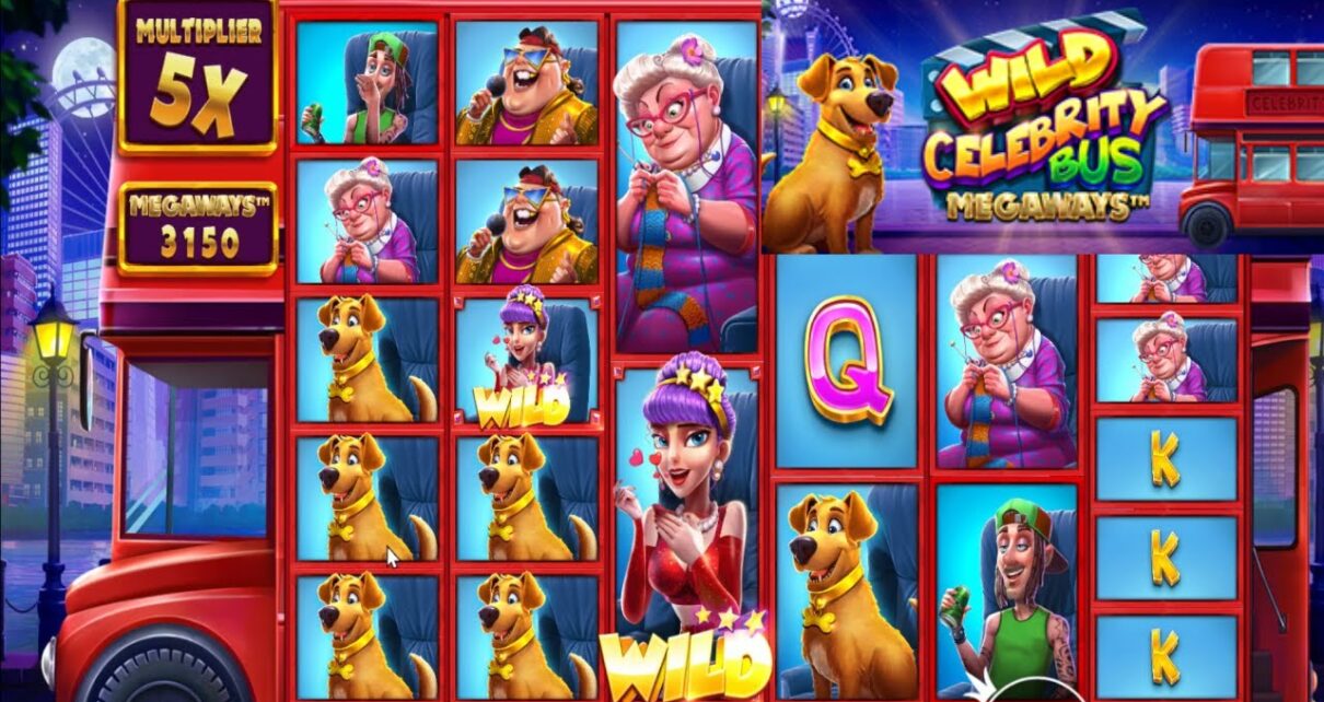 Wild Celebrity Bus Megaways BRAND NEW GAME – BONUS BUY ONLINE CASINO – BIG WIN 8 SPINS