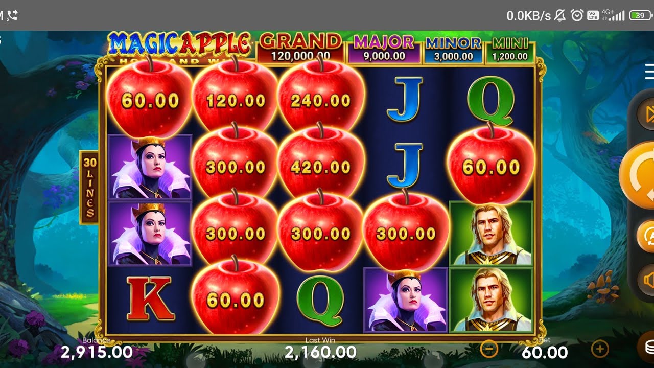 online casino game magic apple jackpot winning