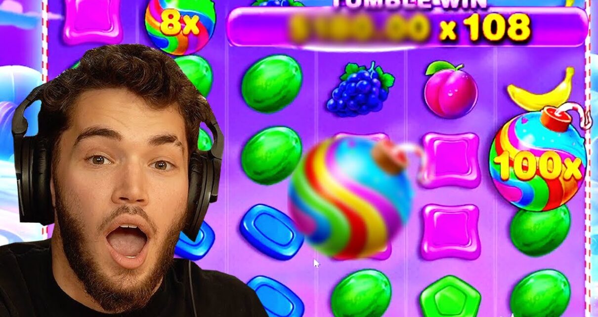 ADIN ROSS HITS THE RARE 100x MULTI ON SWEET BONANZA! (HUGE WIN!)