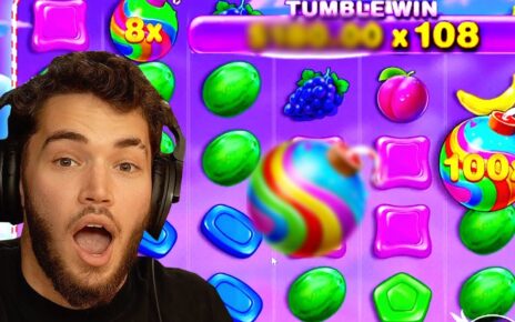 ADIN ROSS HITS THE RARE 100x MULTI ON SWEET BONANZA! (HUGE WIN!)