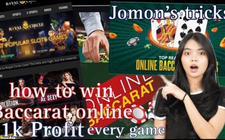 BACCARAT ONLINE CASINO EASY 1K EVERY GAME ep5. #jomons tricks