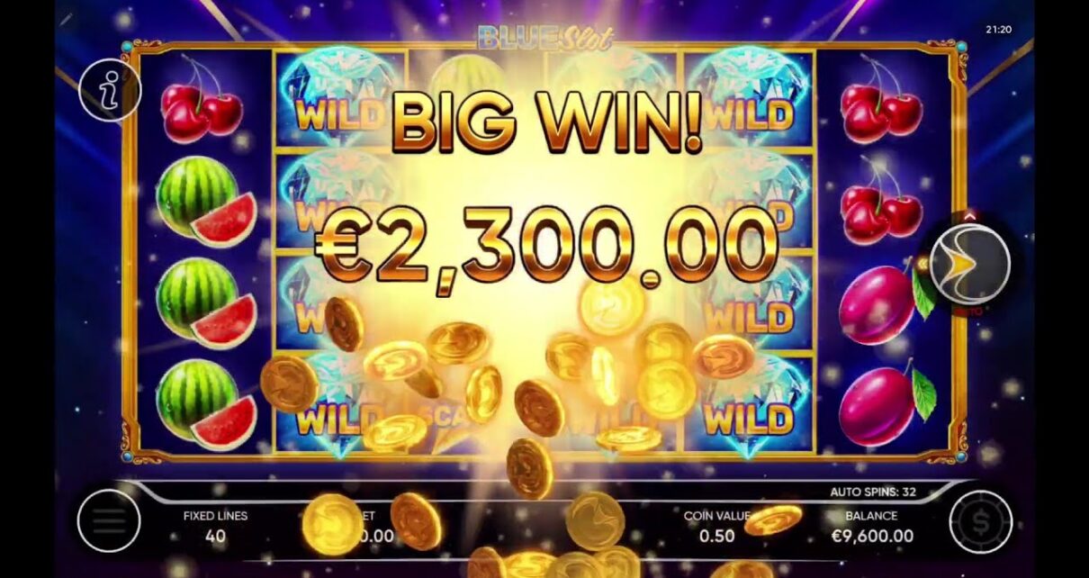 Blue Slot (Endorphina) ? my FIRST MEGA BIG win at an online casino!?