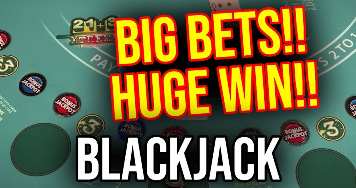 CRAZY 00+ BETS! TOP SIDE BET PAYOUT! LIVE BLACKJACK!! April 6th 2023