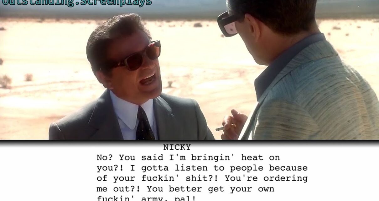 Casino – Desert heated argument scene
