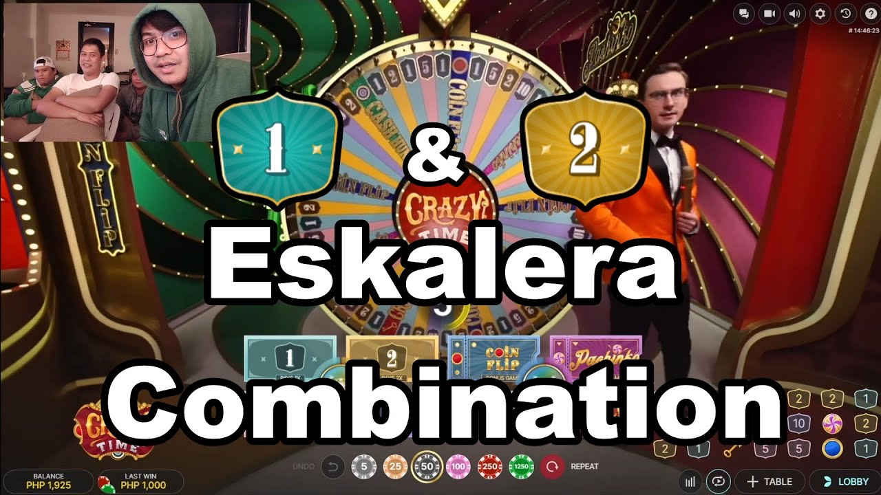 Crazy time - 1 and 2 Combination! #crazytime #onlinecasino #gcash #giveaway #evolution #bigwin