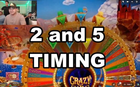 Crazy time – 2 and 5 Timing #crazytime #onlinecasino #gcash #giveaway #evolution #bigwin