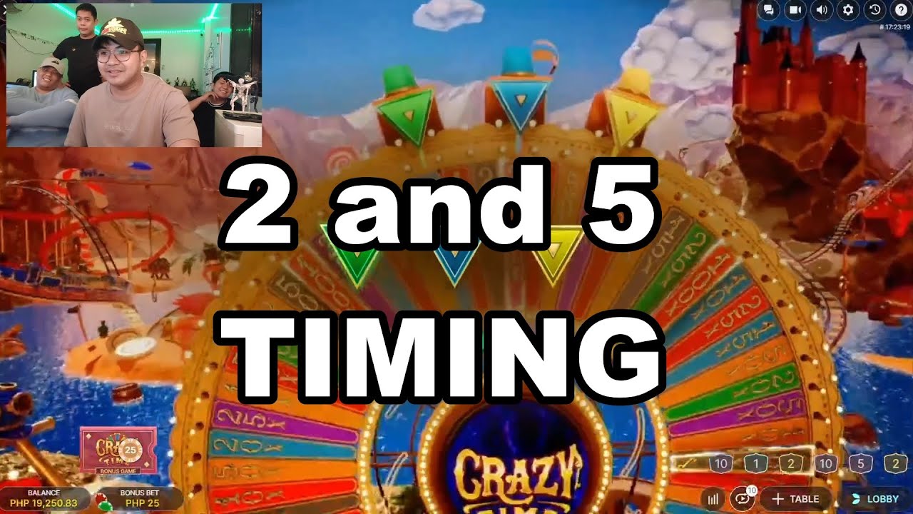 Crazy time - 2 and 5 Timing #crazytime #onlinecasino #gcash #giveaway #evolution #bigwin