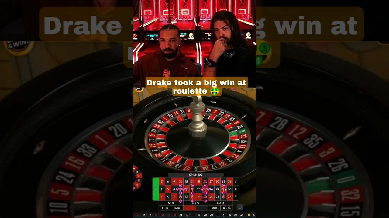 Drake and Roulette... #bigwins #slots #biggestwins #casino #drake #roulette