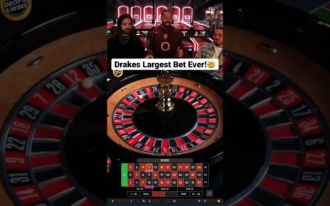 Drakes Largest Bet Ever On Roulette! #drake #roulette #bigwin #casino #maxwin