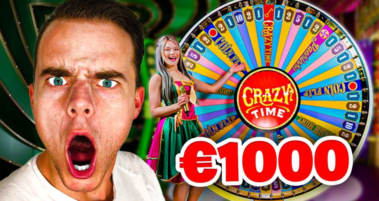 €100 naar €1000 GOKKEN in CRAZY TIME **GROTE WIN!!**