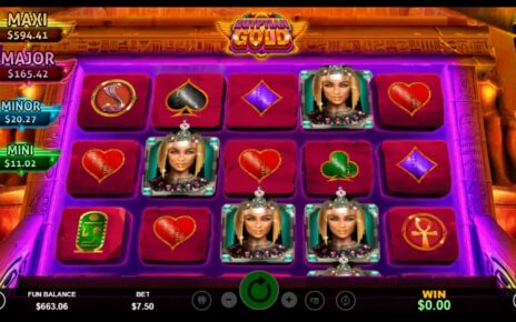 [EGYPTIAN GOLD ONLINE CASINO SLOT MACHINE] BIG WIN $101.58! Plus Multiple Wins and Bonus Rounds!