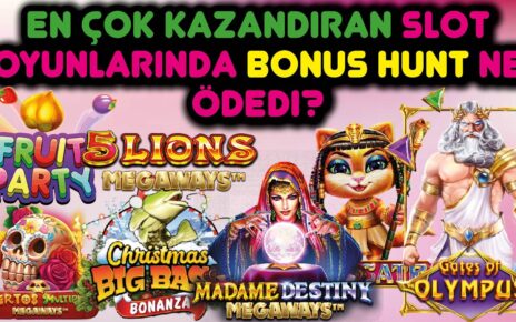 EN ÇOK KAZANDIRAN SLOT OYUNLARINDA BONUS HUNT YAPTIK NE ÖDEDİ ? #slot #casino #slotoyunları