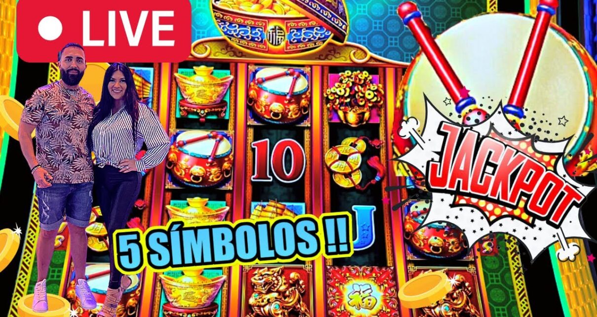 ? EN VIVO EN EL CASINO 5 JUEGOS JACKPOT & 5 SIMBOLOS ! #casino #jackpot #arriesgados