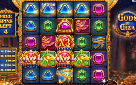 GODS OF GIZA BRAND NEW GAME – BONUS BUY ONLINE CASINO – 4 SCATTERS plus RESPINS