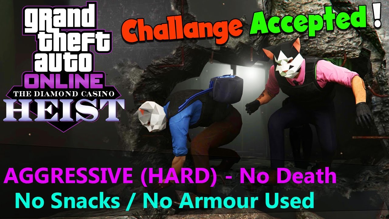 GTA Online Casino Heist "Aggressive" No Snacks, No Armour Used  (Hard Mode) | Gugga Gaming