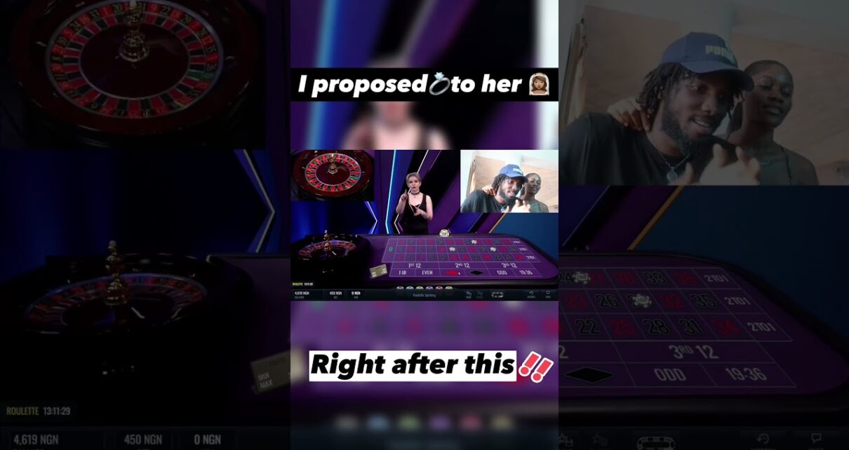 Her first online casino experience ?