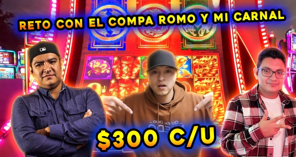 Jugando máquinas en el casino Paris de Las Vegas con el compa Romo @iMPULSIVESLOTS y mi carnal
