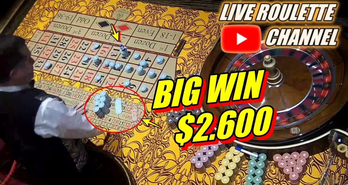 ?LIVE ROULETTE |?BIG WIN ?2.600 In Las Vegas Casino ? Hot High Bet Exclusive ✅ 2023-04-04