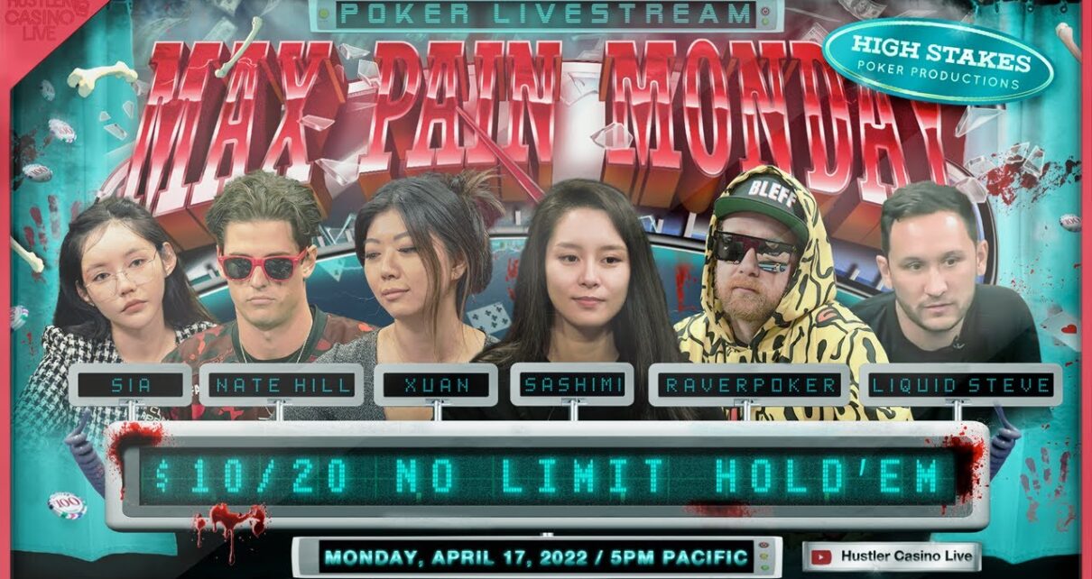 MAX hurting MONDAY!! Liquid Steve, Xuan Liu, RaverPoker, Nate Hill & Sashimi!! Commentary by DGAF