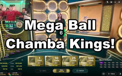 Mega Ball – Chamba Kings!  #crazytime #onlinecasino #gcash #giveaway #evolution #megaball