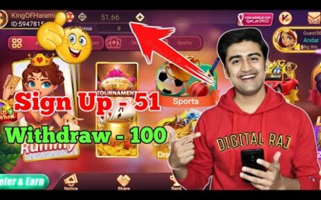 New Rummy Earning App Today || Online Casino Site With Free Sign Up Bonus 51 || Teen Patti App Today