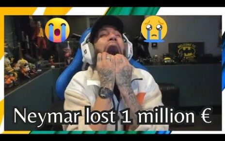 ? Neymar reacts on losing  €1 1 thousand thousand while playing online casino #neymar #casino #psg #youtube