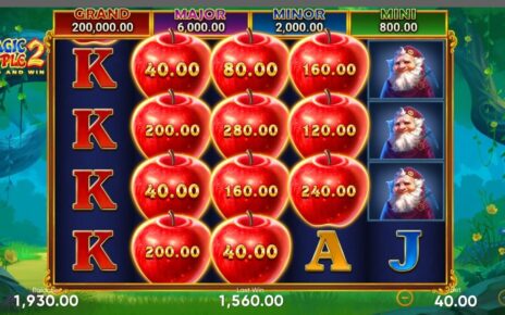 Online casino jackpot winning magic apple game