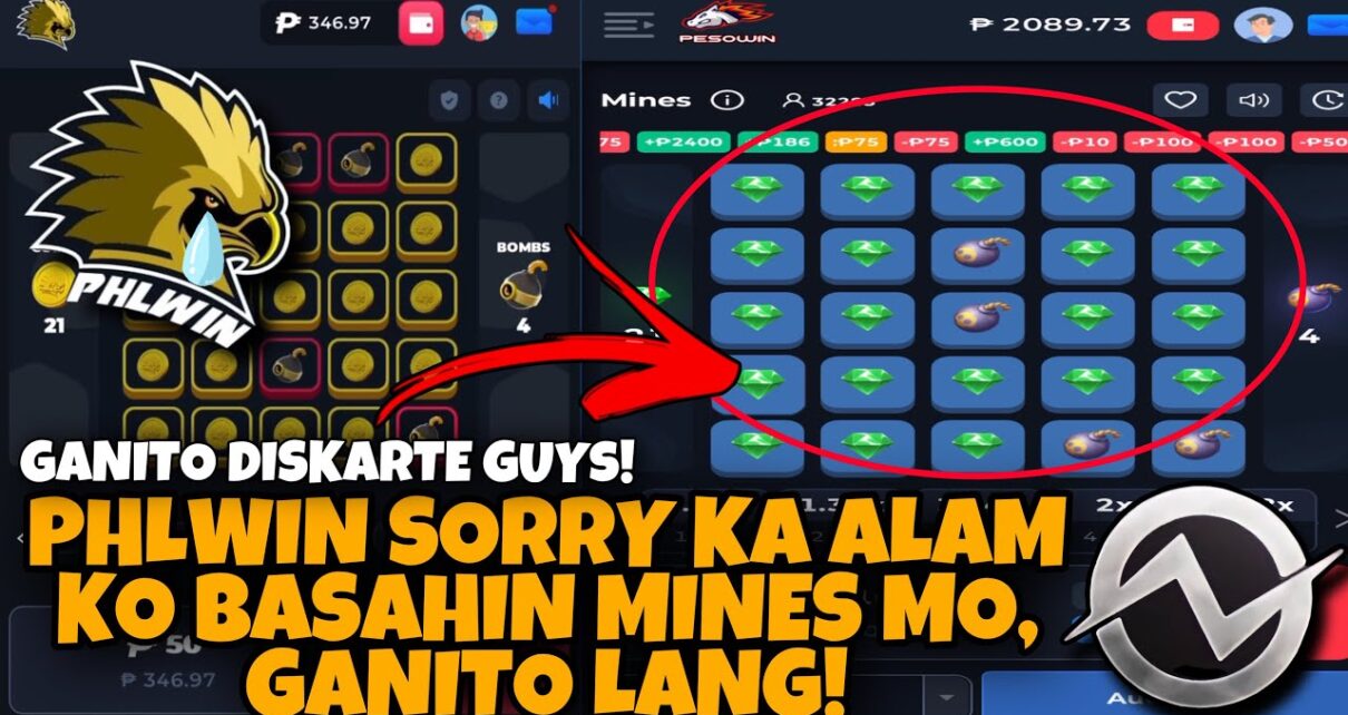 Phlwin SORRY ALAM KO NA TEKNIK SA MINES PARA MANALO SA INYO NI PESOWIN!