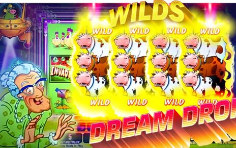 RARE!!! FULL cover WILDS!!! Invaders Attack from the Planet Moolah – CASINO SLOTS