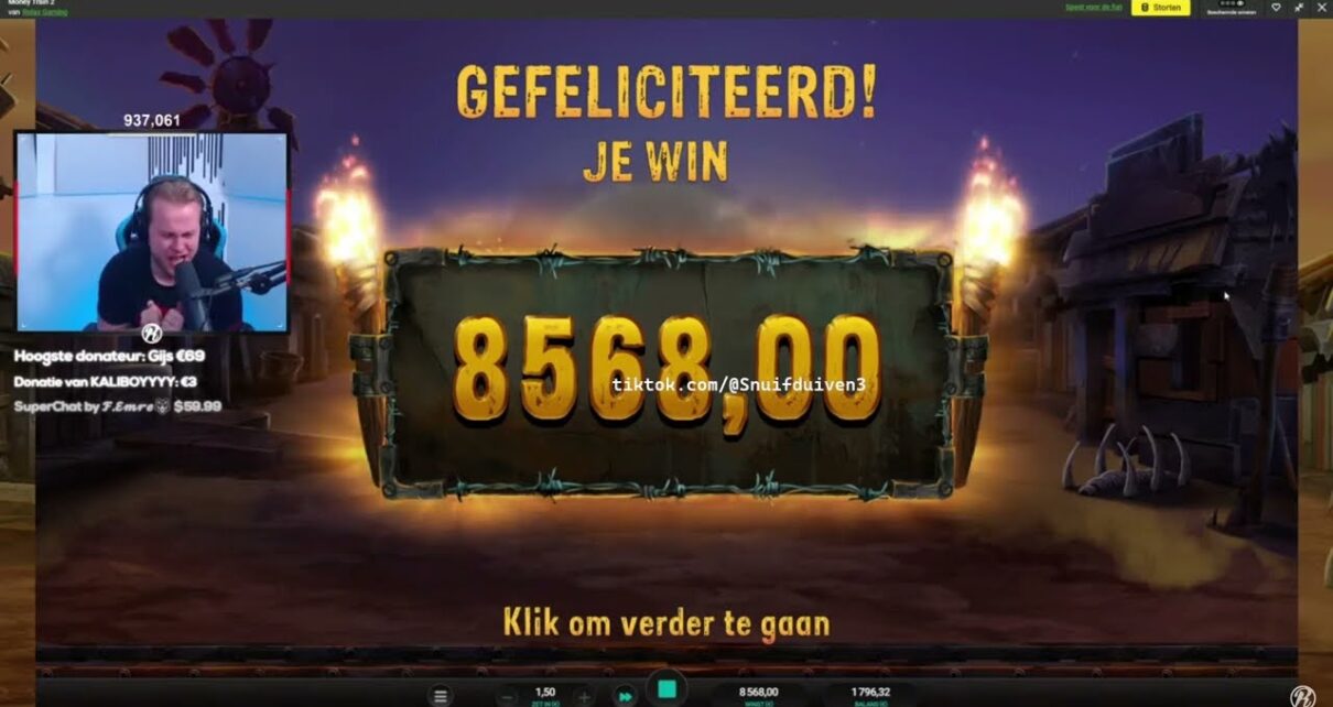 Roy maakt €8500 winst in online casino! [volledige clip]