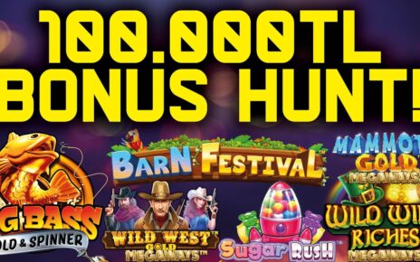 SLOT OYUNLARI ? DEV BONUS HUNT ! ? 100.000 TL !!! #slot #slotoyunları #casino