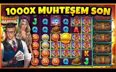 SLOT OYUNLARI | RABBİT GARDEN | 1000X MUHTEŞEM SON ?| #slot #slotoyunları #slotonline #casino #rulet