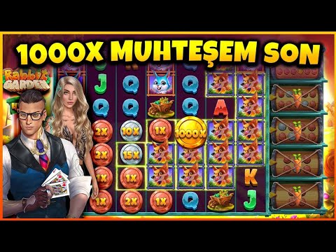 SLOT OYUNLARI | RABBİT GARDEN | 1000X MUHTEŞEM SON ?|ı