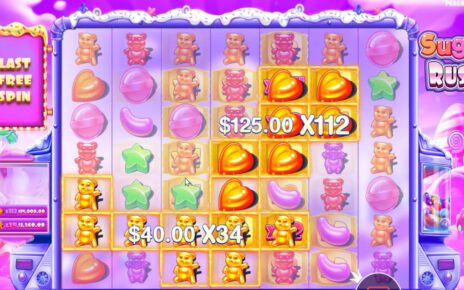 SUGAR RUSH – BONUS BUY ONLINE CASINO – HIT BIG SYMBOLS WITH 112  – NICE WIN