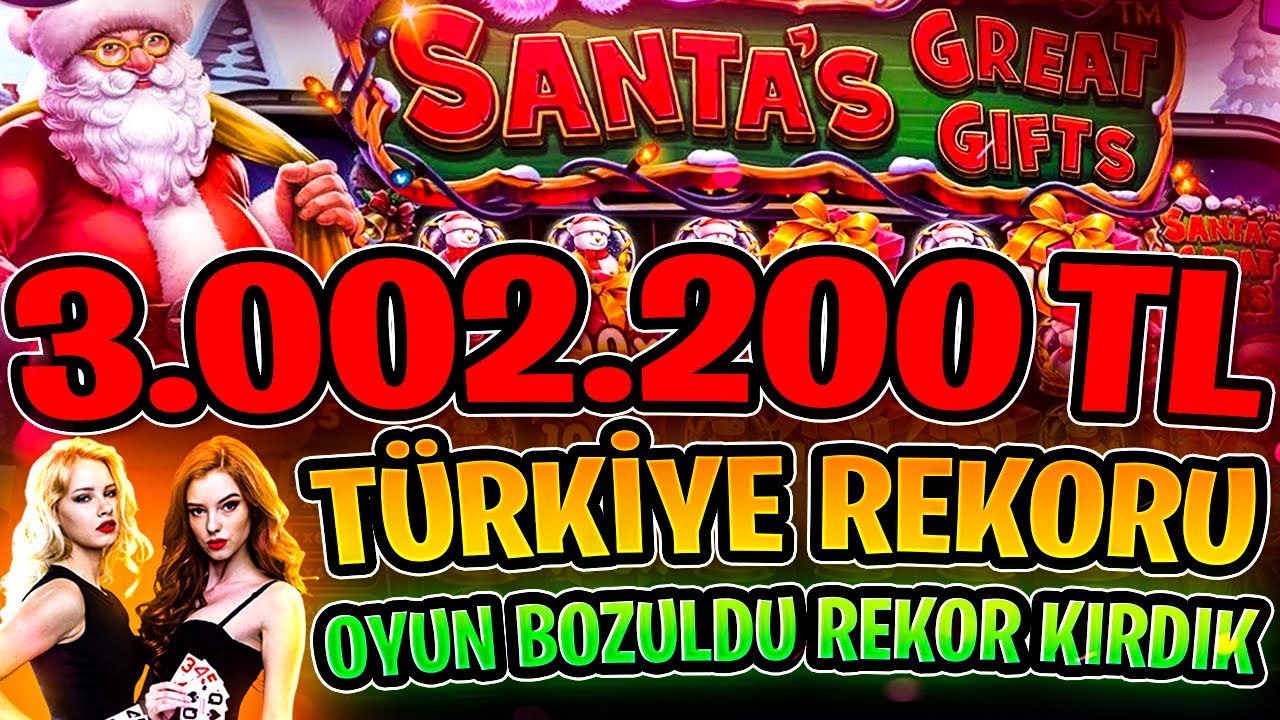 Santas Great Gifts | 3.000.000 TL Türkiye Rekor Kazancını Aldık | #slotoyunları #sweetbonanza #slot