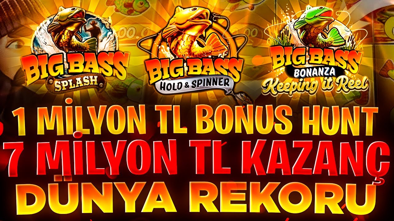 Slot Oyunları | 7.000.000 TL DÜNYA REKORU KAZANÇ | #slotoyunları #bonushunt #bigbasssplash