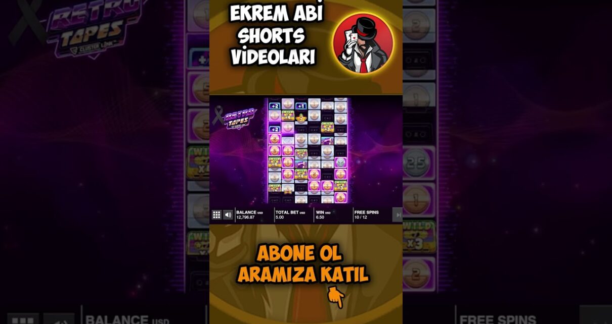 Slot oyunundan büyük vurgun! Retro tapes slot Ekrem abi #ekremabi #blackjack #casino #slot #bigwin