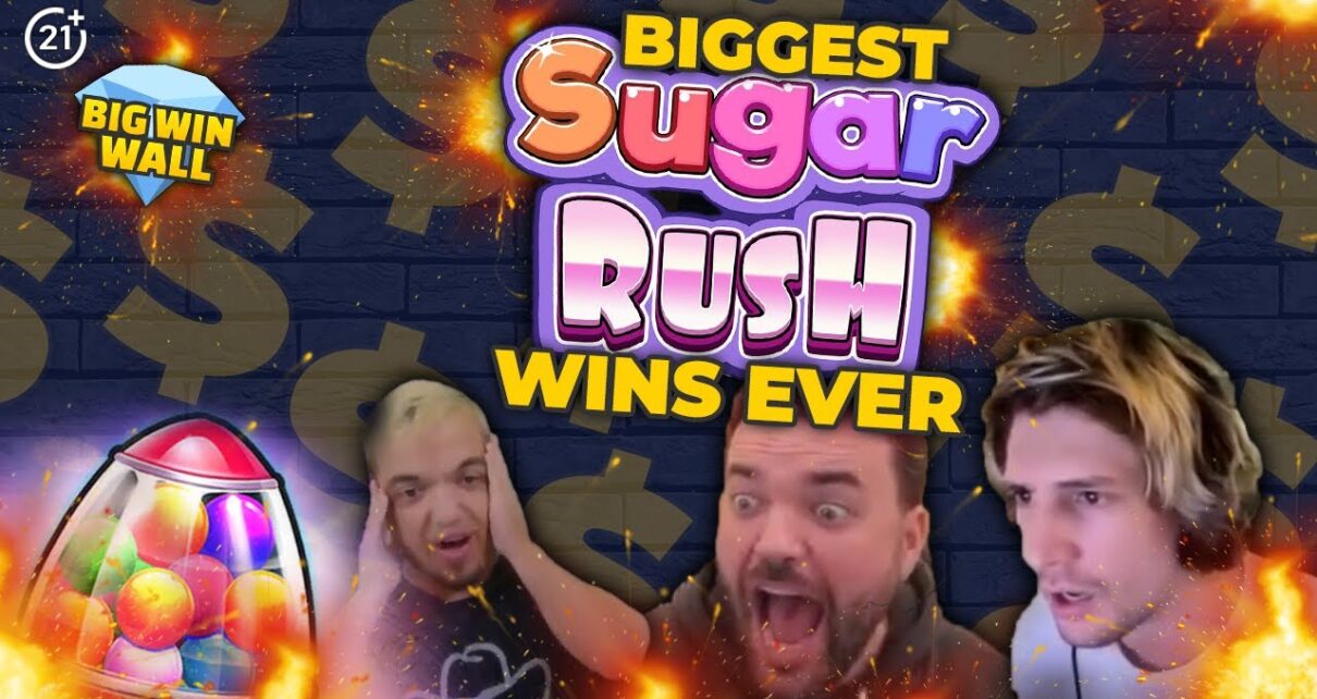 TOP 5 BEST SUGAR RUSH ONLINE CASINO BIG WINS | Pragmatic Play | Big Win Wall