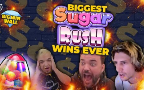 TOP 5 BEST SUGAR RUSH ONLINE CASINO BIG WINS | Pragmatic Play | Big Win Wall