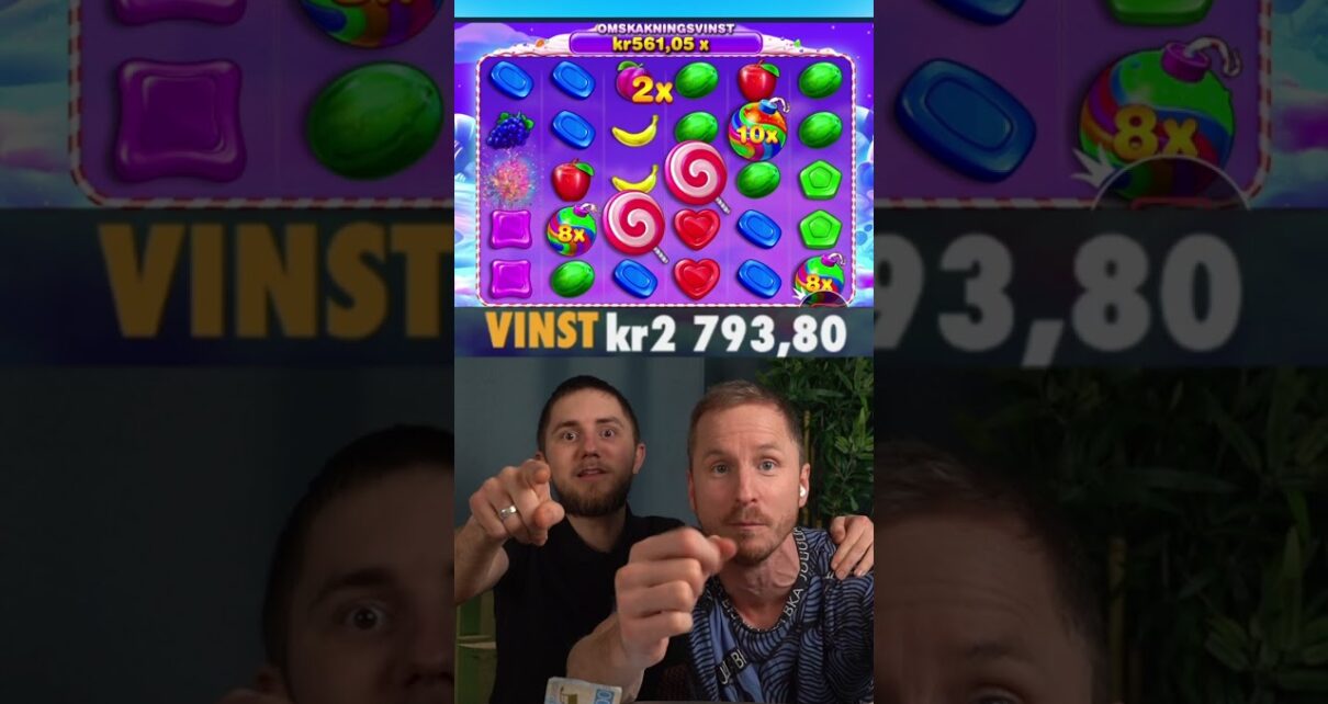 Vi träffar BIG WIN i Sweet Bonanza på Svenska online casino!!