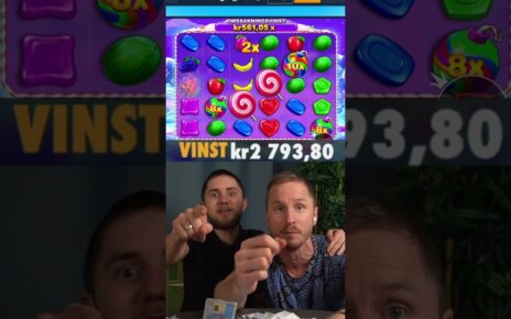 Vi träffar BIG WIN i Sweet Bonanza på Svenska online casino!!