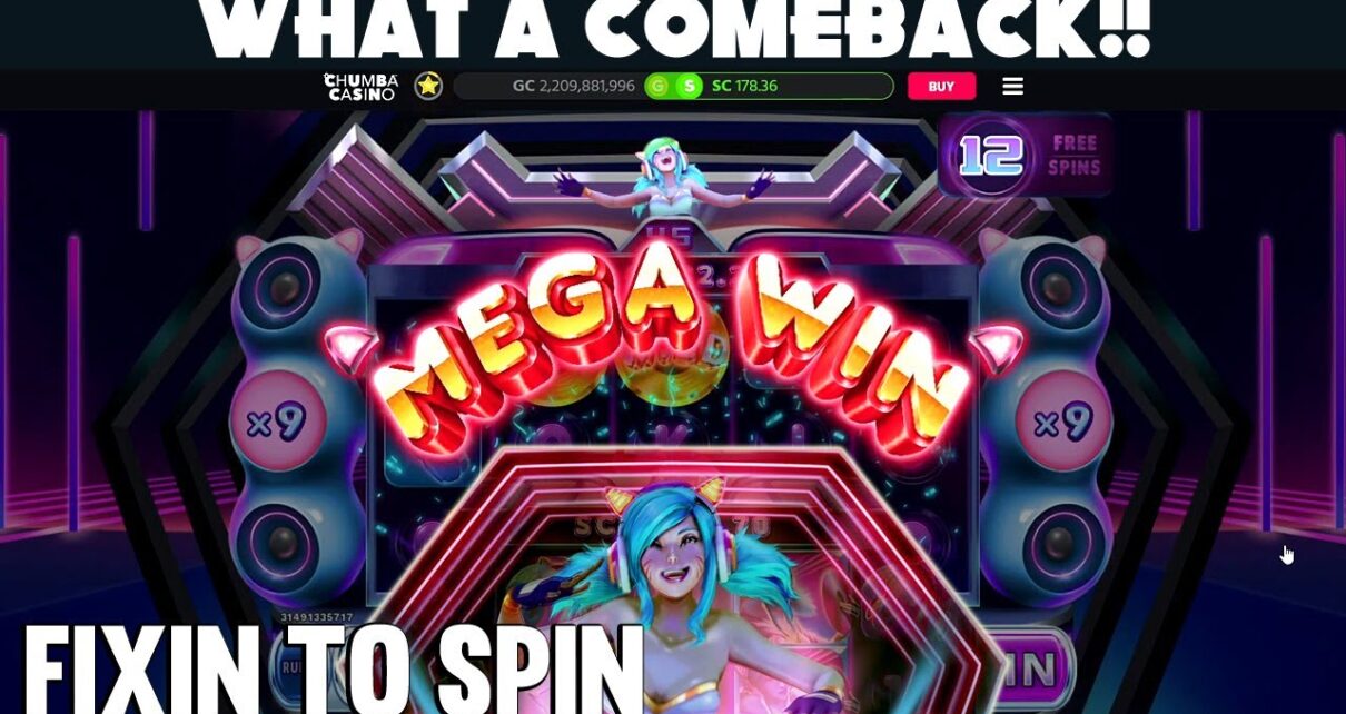 ? WHAT A COMEBACK!! MEGA WIN on Cascade Beats ? Chumba Casino