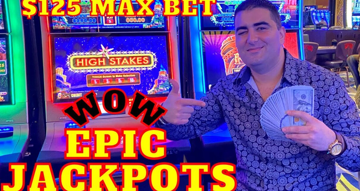 WOW HUGE JACKPOTS On LIGHTNING LINK Slot – 5 MAX BET