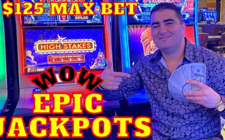 WOW HUGE JACKPOTS On LIGHTNING LINK Slot – 5 MAX BET
