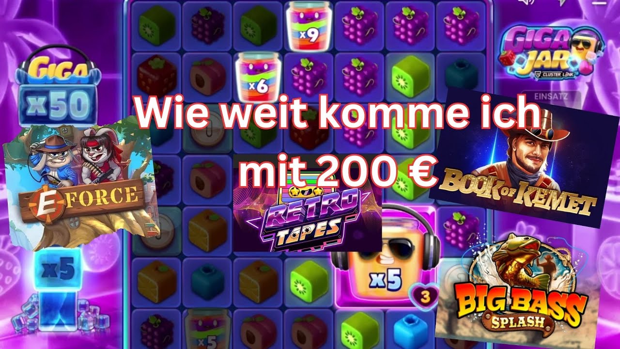 Wie weit komme ich mit 200 € im Online Casino ?