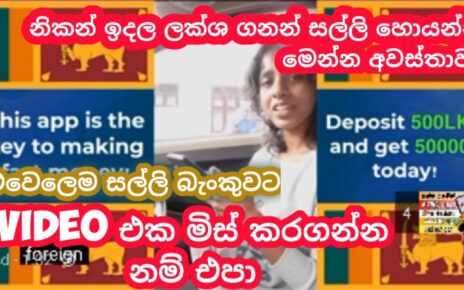 ගෙදර ඉදන් ඔන්ලයින් දාස් ගනන් සල්ලි  online money earning casino app #srilanka #onlinejobs #money